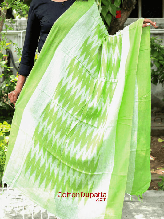 Cotton Dupatta Women's Ikkat Printed Soft Cotton Dupatta – Lightweight & Stylish Ethnic Wrap | DUP012